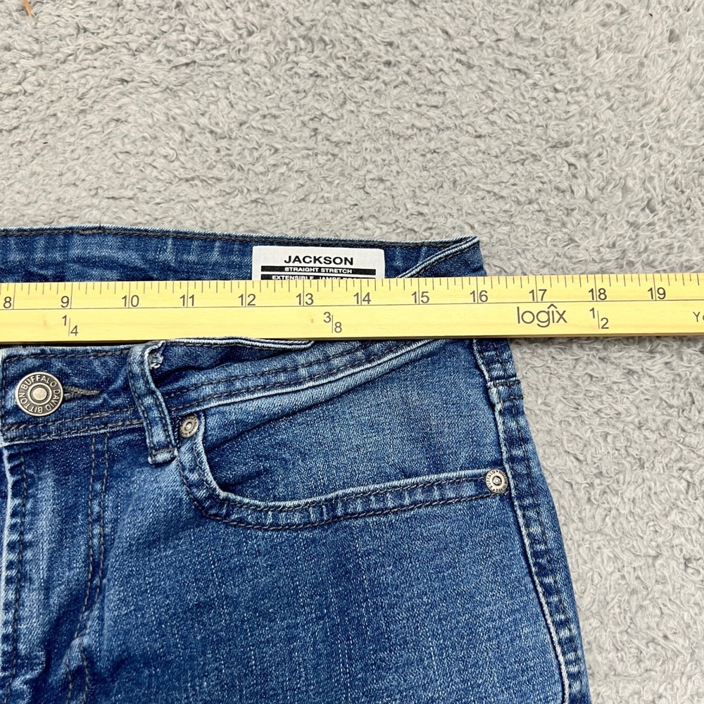 Buffalo David Bitton Jackson Jeans Mens 32x32 Straight Stretch Blue Excellent - Picture 5 of 10